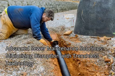 Advanced Sewer Maintenance Solutions: Minimizing Disruption with Trenchless Technology Advanced Sewer Maintenance Solutions: Minimizing Disruption with Trenchless Technology