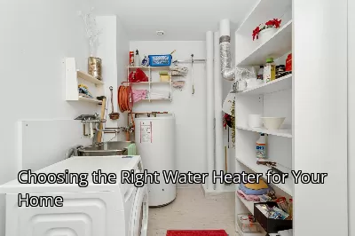 Choosing the Right Water Heater for Your Home