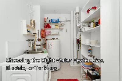 Choosing the Right Water Heater: Gas, Electric, or Tankless