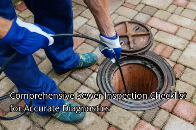 Comprehensive Sewer Inspection Checklist for Accurate Diagnostics Comprehensive Sewer Inspection Checklist for Accurate Diagnostics