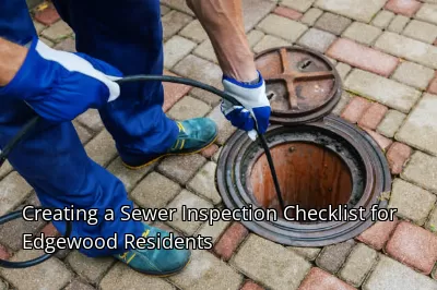 Creating a Sewer Inspection Checklist for Edgewood Residents Creating a Sewer Inspection Checklist for Edgewood Residents