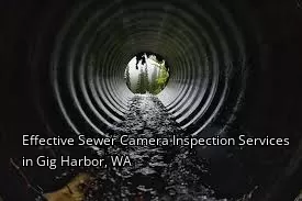 Effective Sewer Camera Inspection Services in Gig Harbor, WA Effective Sewer Camera Inspection Services in Gig Harbor, WA
