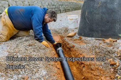 Efficient Sewer System Inspections and Repairs Efficient Sewer System Inspections and Repairs
