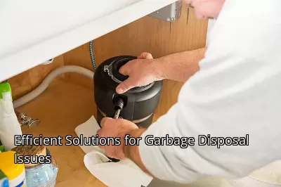 Efficient Solutions for Garbage Disposal Issues