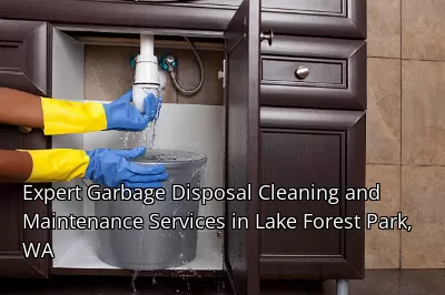 Expert Garbage Disposal Cleaning and Maintenance Services in Lake Forest Park, WA