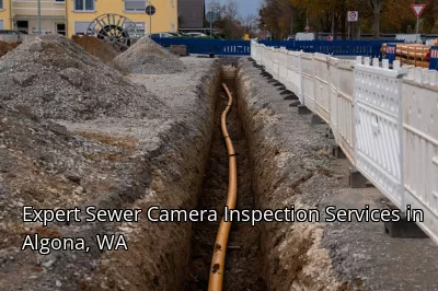 Expert Sewer Camera Inspection Services in Algona, WA