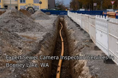 Expert Sewer Camera Inspection Services in Bonney Lake, WA