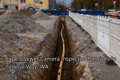 Expert Sewer Camera Inspection Services in Federal Way, WA Expert Sewer Camera Inspection Services in Federal Way, WA