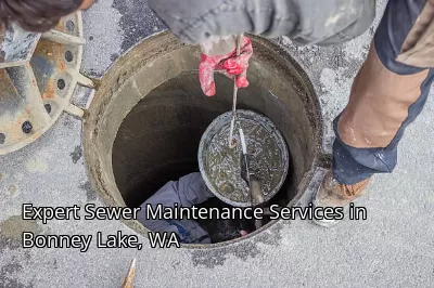 Expert Sewer Maintenance Services in Bonney Lake, WA