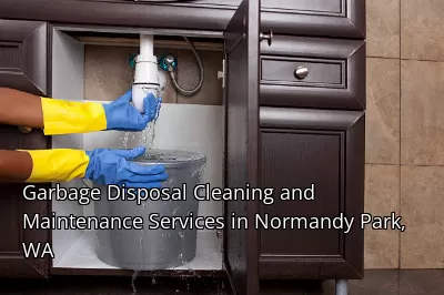Garbage Disposal Cleaning and Maintenance Services in Normandy Park, WA