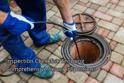 Inspection Checklist: Ensuring Comprehensive Sewer Inspections