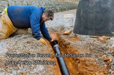 Preventative Sewer Maintenance for Long-Term Efficiency Preventative Sewer Maintenance for Long-Term Efficiency