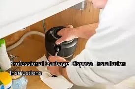 Professional Garbage Disposal Installation Instructions Professional Garbage Disposal Installation Instructions