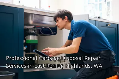 Professional Garbage Disposal Repair Services in East Renton Highlands, WA