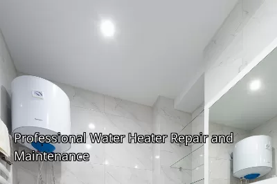 Professional Water Heater Repair and Maintenance