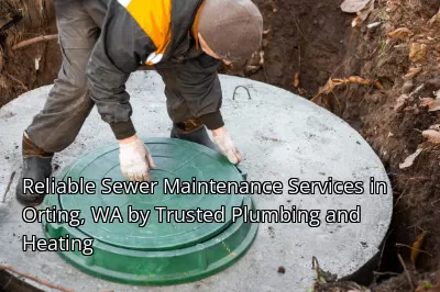 Reliable Sewer Maintenance Services in Orting, WA by Trusted Plumbing and Heating