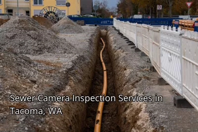 Sewer Camera Inspection Services in Tacoma, WA