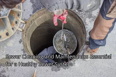 Sewer Cleaning and Maintenance: Essential for a Healthy Sewer System