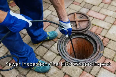 Sewer Inspection Checklist: What to Expect Sewer Inspection Checklist: What to Expect