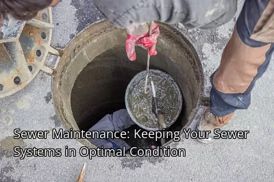 Sewer Maintenance: Keeping Your Sewer Systems in Optimal Condition