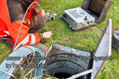 Sewer Maintenance: Keeping Your Systems in Top Condition
