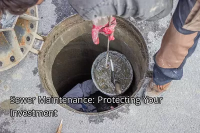 Sewer Maintenance: Protecting Your Investment