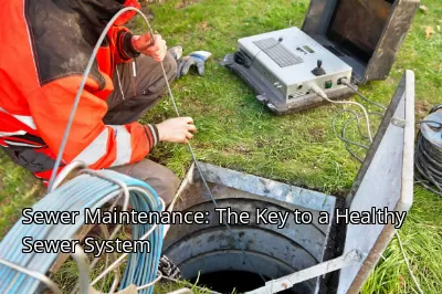 Sewer Maintenance: The Key to a Healthy Sewer System