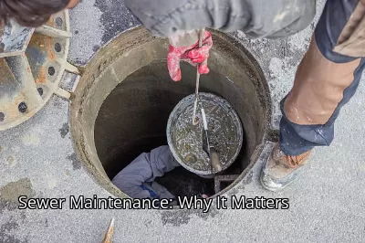 Sewer Maintenance: Why It Matters