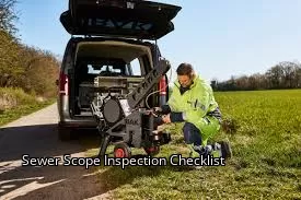 Sewer Scope Inspection Checklist