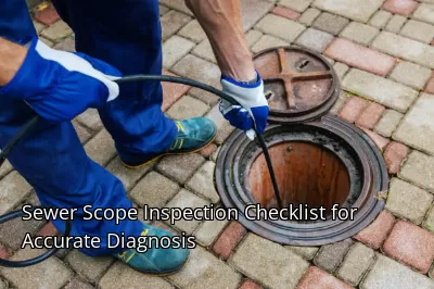 Sewer Scope Inspection Checklist for Accurate Diagnosis Sewer Scope Inspection Checklist for Accurate Diagnosis
