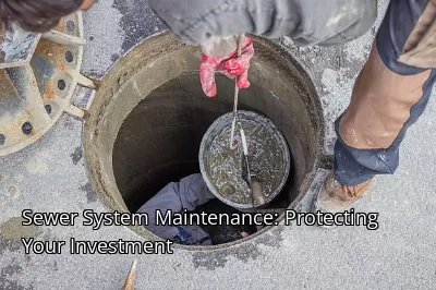 Sewer System Maintenance: Protecting Your Investment Sewer System Maintenance: Protecting Your Investment
