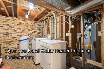 Signs You Need Water Heater Repair or Replacement