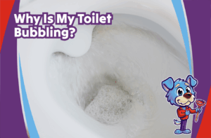 why is my toilet bubbling