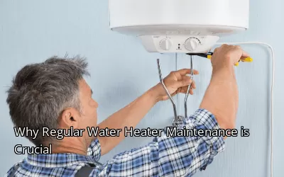 Why Regular Water Heater Maintenance is Crucial