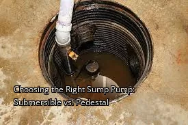 Choosing the Right Sump Pump: Submersible vs. Pedestal