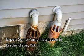 Expert Sump Pump Installation in Frederickson, WA