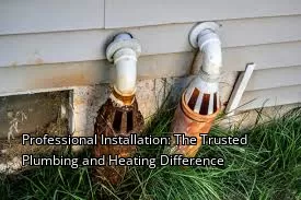 Professional Installation: The Trusted Plumbing and Heating Difference