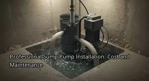 Professional Sump Pump Installation: Cost and Maintenance