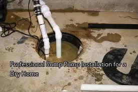 Professional Sump Pump Installation for a Dry Home