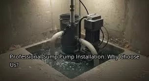 Professional Sump Pump Installation: Why Choose Us?