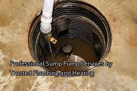 Professional Sump Pump Services by Trusted Plumbing and Heating