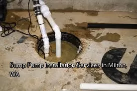 Sump Pump Installation Services in Milton, WA