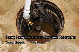 Sump Pump Installation Services Tailored to Your Needs