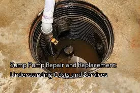 Sump Pump Repair and Replacement: Understanding Costs and Services