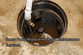 Sump Pump Replacement and Maintenance Services