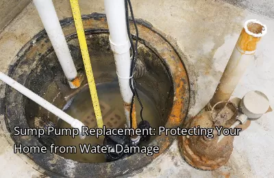 Sump Pump Replacement: Protecting Your Home from Water Damage