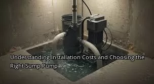 Understanding Installation Costs and Choosing the Right Sump Pump