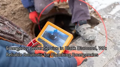 Emergency Sewer Service in Black Diamond, WA: Reliable Solutions for Plumbing Emergencies
