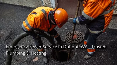 Emergency Sewer Service in DuPont, WA - Trusted Plumbing & Heating