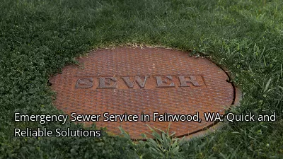 Emergency Sewer Service in Fairwood, WA: Quick and Reliable Solutions
